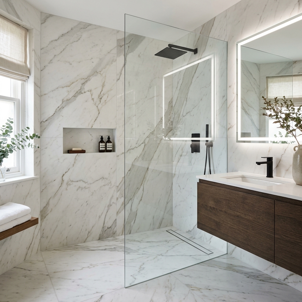 Zabezpieczenie hydroizolacyjne pod prysznicem za pomocą folii w płynie